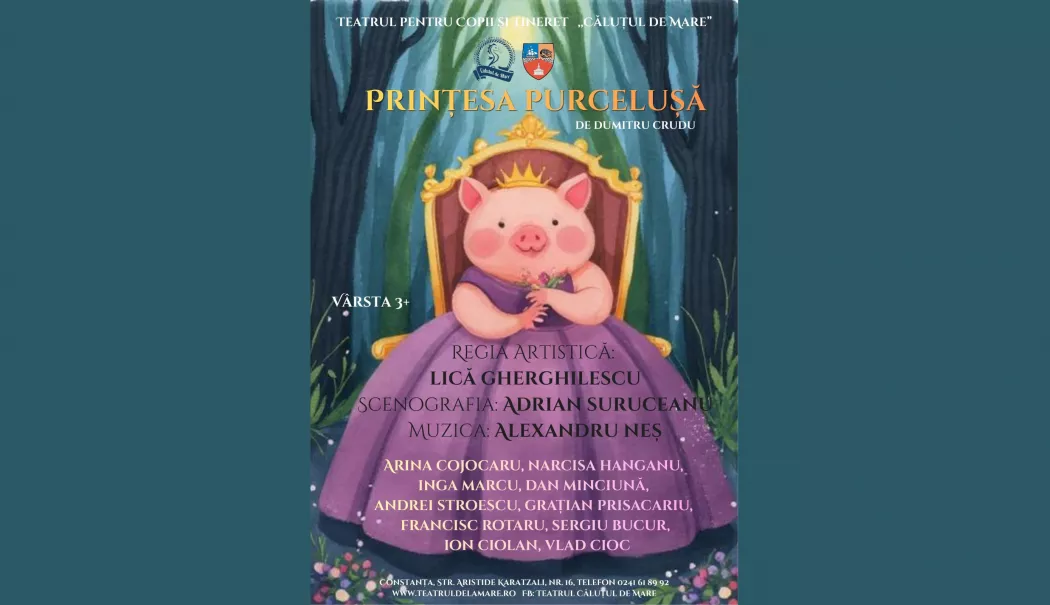 „Prințesa Purcelușă”, premieră la Teatrul pentru Copii, în dublă reprezentație