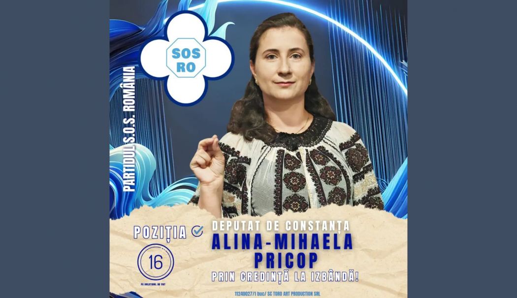 Pentru o Românie independentă și prosperă: Alina Mihaela Pricop candidează la Camera Deputaților din partea S.O.S. România - fond-sos-romania-alina-mihaela-p-1731605800.jpg