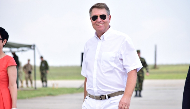 Klaus Iohannis, în vizită  la baza militară Kogălniceanu:  