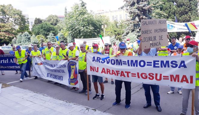 Protest al Agenţiei de Salvare a Vieţii pe Mare, la Constanţa. "Oamenii se tem că rămân fără locuri de muncă!"