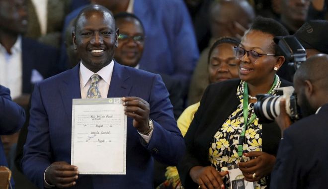 Vicepreşedintele Kenyei, William Ruto, a fost declarat învingător al alegerilor prezidenţiale - fondpresedintekenya-1660671997.jpg