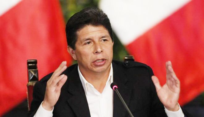 Preşedintele peruan Pedro Castillo, demis şi arestat. Vicepreşedinta sa, învestită în funcţie - fondpresedinteperu-1670520860.jpg