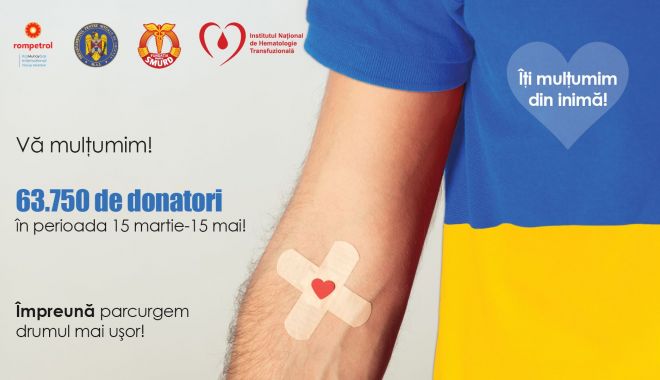 Peste 63.000 de donatori în timpul campaniei 
