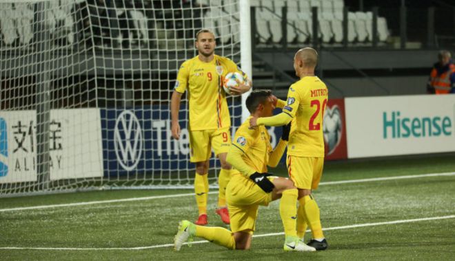 Fotbal, România - Norvegia. 