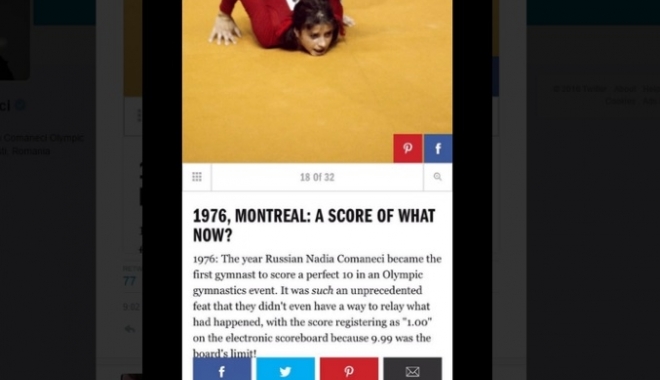 Celebra revistă Marie Claire scrie despre Nadia Comăneci că este o campioană din RUSIA - foto3atwitter591656-1470755440.jpg