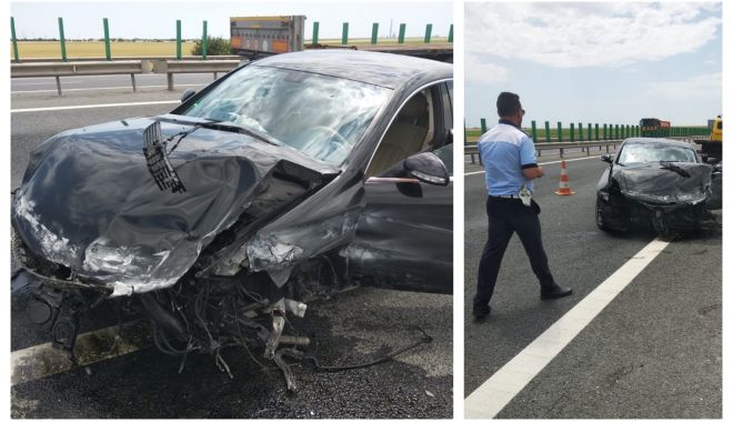 Atenție, șoferi! O bandă de pe autostrada A4, închisă circulației din cauza unui accident - fotojet-1560419228.jpg