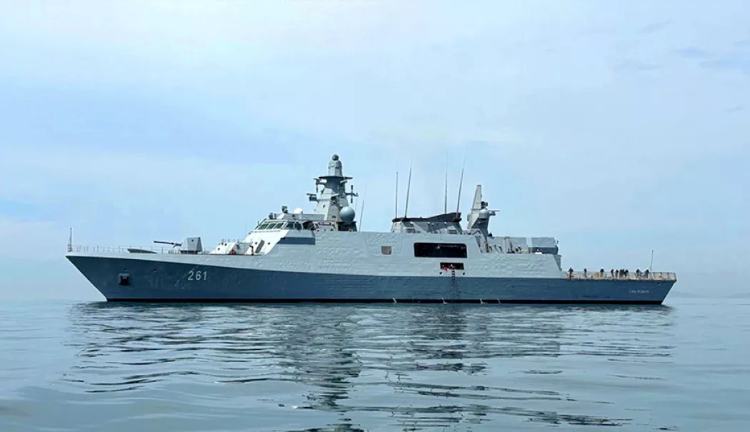 Foto - Corveta „Contraamiral August Roman” - 261 a intrat în serviciul Forțelor Navale Române