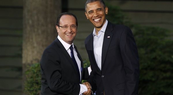 Francois Hollande a fost primit de Obama la Casa Albă - franoishollandebarackobama-1392137019.jpg
