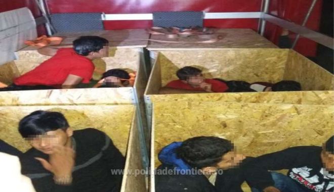 Polițiștii de frontieră au descoperit 20 de migranți ascunși într-o autoutilitară - frontiera-1572087473.jpg