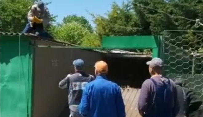 Garajele din zona Colegiului de Artă, desfiinţate pentru amenajarea unor locuri de parcare - garajeledinzona-1620654122.jpg