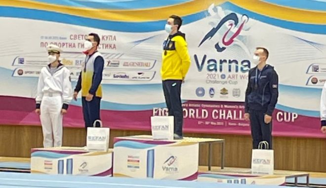 Gimnastică / Marian Drăgulescu, medaliat cu argint la Cupa Mondială de la Varna - gimnasticadragulescu-1622455781.jpg