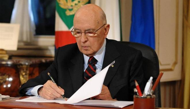 PREȘEDINTELE ITALIEI A DEMISIONAT. Cine preia interimatul - giorgionapolitano-1421236800.jpg