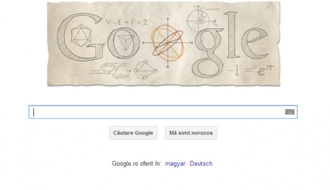 GOOGLE îl sărbătorește astăzi pe Leonard Euler - google-1366008962.jpg