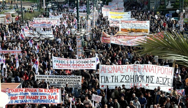 Transporturile în Atena, blocate și astăzi din cauza protestelor - grecia-1316678605.jpg