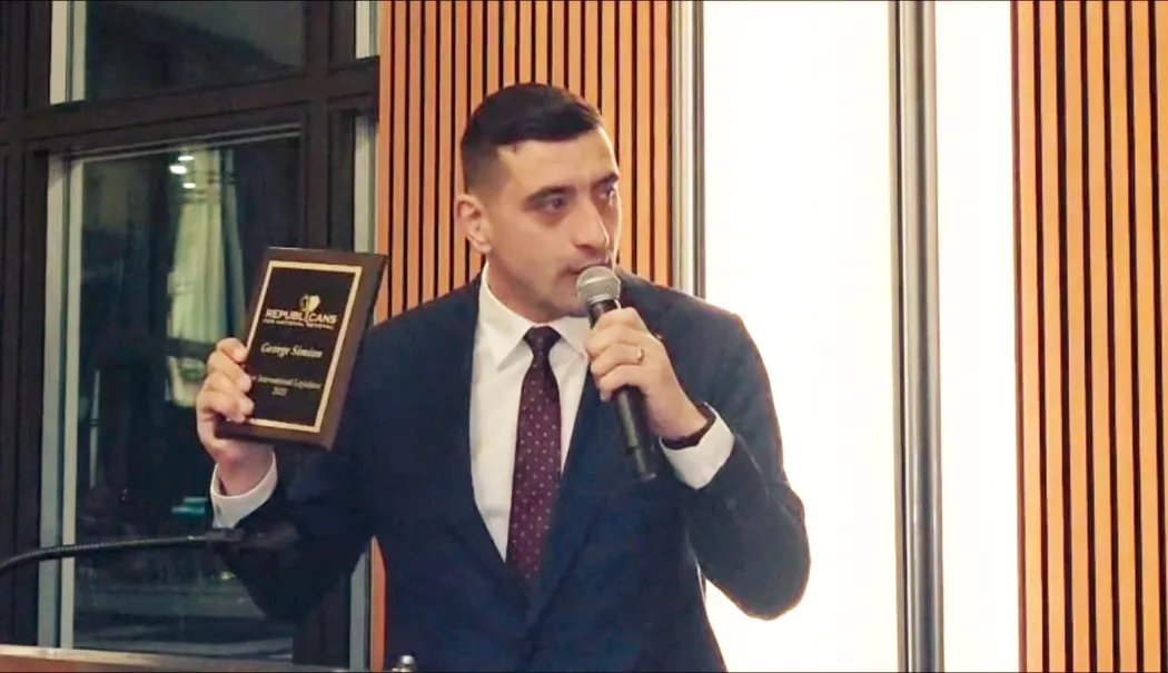 George Simion, premiat în SUA pentru apărarea libertății de exprimare - gs-1769006252.webp
