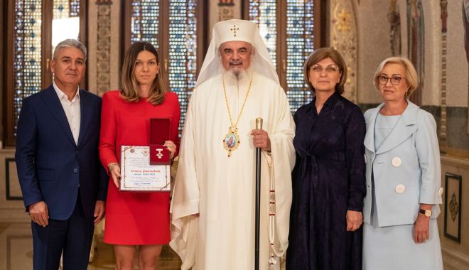 Simona Halep, premiată de Patriarhul Daniel! Sportiva a primit 