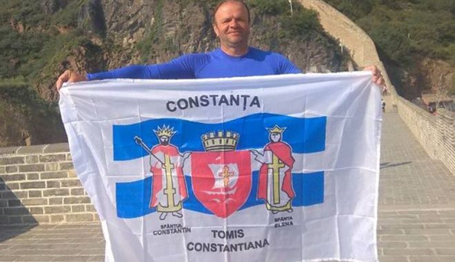 Handbal și ciclism! Steagul Constanței, fluturat pe Marele Zid Chinezesc - handbal-1536597965.jpg