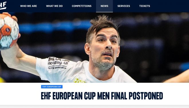 Handbal / Prima manşă a finalei EHF European Cup, amânată. Cazuri de Covid-19 la Ystads IF - handbalcovid-1620974137.jpg