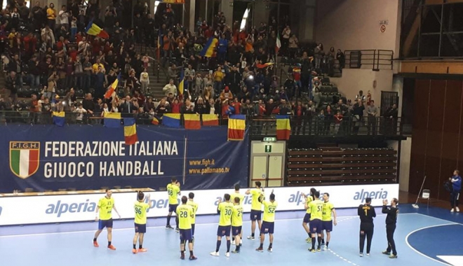 Handbaliștii tricolori au învins Italia. Dragoș Soare, printre marcatori - handbalistii-1515777768.jpg