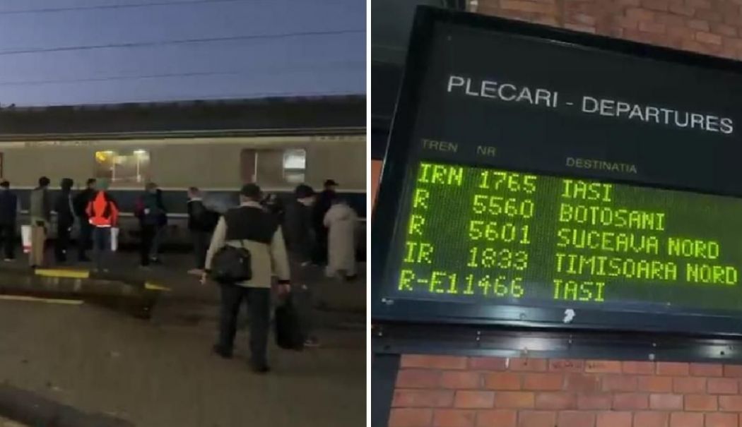 Haos în gări. Zeci de trenuri ale CFR Călători au fost suspendate