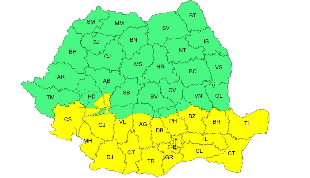 Un nou ciclon lovește România. Meteorologii au emis Cod Galben de vreme rea în Dobrogea - harta-1764923794.jpg