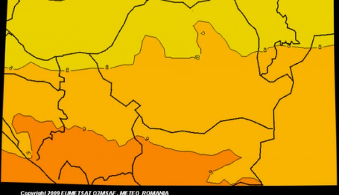 ANM/ Avertizare de caniculă de marți și până vineri - hartaradiatii13909300-1340007736.jpg