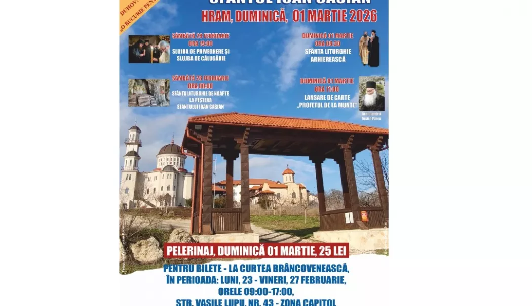 Invitație la Hramul Mănăstirii Sfântul Ioan Casian din Cheile Dobrogei - hram-manastire-1772005256.webp