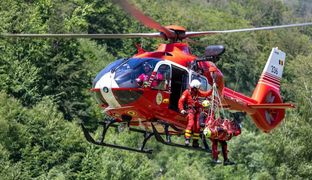 Turist bulgar, salvat dramatic din Valea Caraimanului după o cădere de 40 de metri