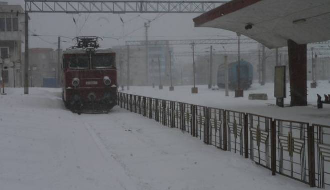 CFR Călători. Ce întârzieri au trenurile - iarnaconstantagaracalatoritrenur-1421062181.jpg