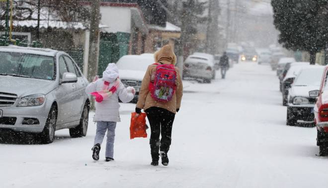 COD PORTOCALIU de viscol la Constanța. Ministerul Educației analizează măsura suspendării cursurilor școlare, mâine - iarnaoamenimasinizapada231-1453029178.jpg