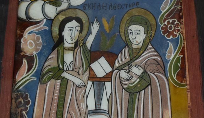 Icoană din secolul XIX, cu Arhanghelul Gavriil, la Muzeul de Artă Populară - icoana-1612807160.jpg