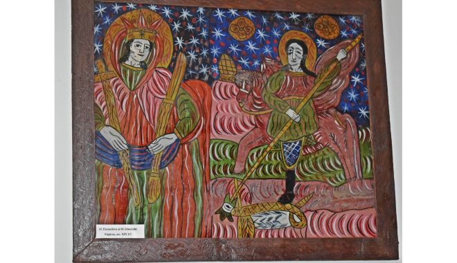 Admiraţi icoana sfinţilor Paraschiva şi Gheorghe la Muzeul de Artă Populară! - icoana2-1621779614.jpg