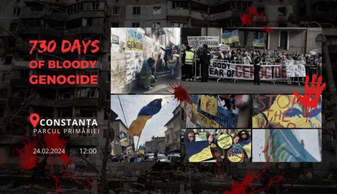 Acţiune de protest a refugiaţilor din Ucraina, la Constanţa - image-1708421744.jpg