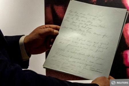 Sumă uriașă pentru manuscrisul original al piesei 