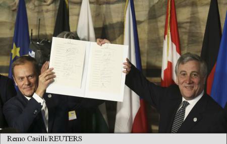 După 60 de ani, liderii UE își reînnoiesc la Roma angajamentul european - imageresize-1490450305.jpg