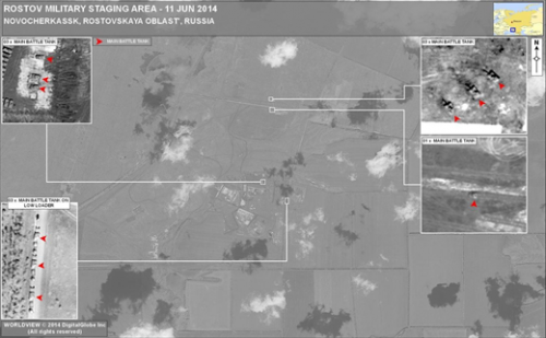 NATO a publicat imagini cu tancurile rusești care ar fi intrat în Ucraina - imagethumbnail295533200-1402830463.jpg
