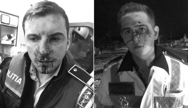 Polițiștii bătuți măr de agresorii urmăriți, lăsați fără arme și amenințați cu pistolul - img-1574245786.jpg