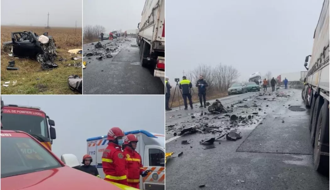 Carambol cu șase morți pe E70. Numărul total al victimelor, în curs de stabilire - img-1769515228.webp