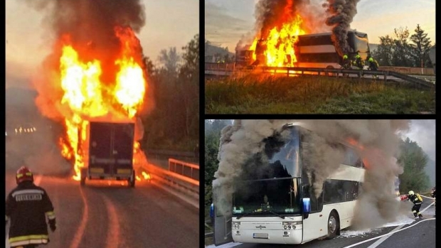 CLIPE TERIBILE! Un autocar românesc a explodat pe o autostradă din Austria - img07347400-1537956421.jpg