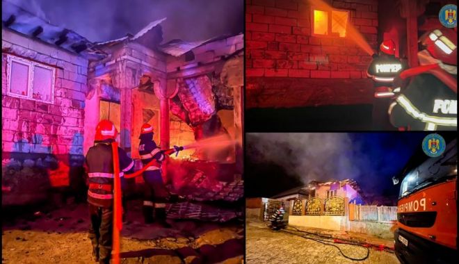 Patru case, incendiate de un piroman! Două dintre ele, ARSE COMPLET! Polițiștii îl caută pe individ - img1-1663656878.jpg