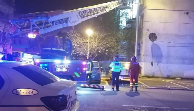 Galerie foto. EXPLOZIE în miez de noapte, Constanța! Apartamente evacuate și oameni răniți