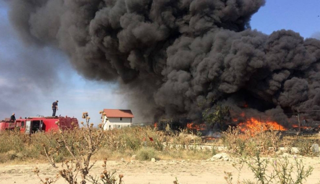 Galerie foto. Incendiu de amploare lângă Constanța. Pompierii  au intervenit cu opt mașini - incendiu1-1470846152.jpg