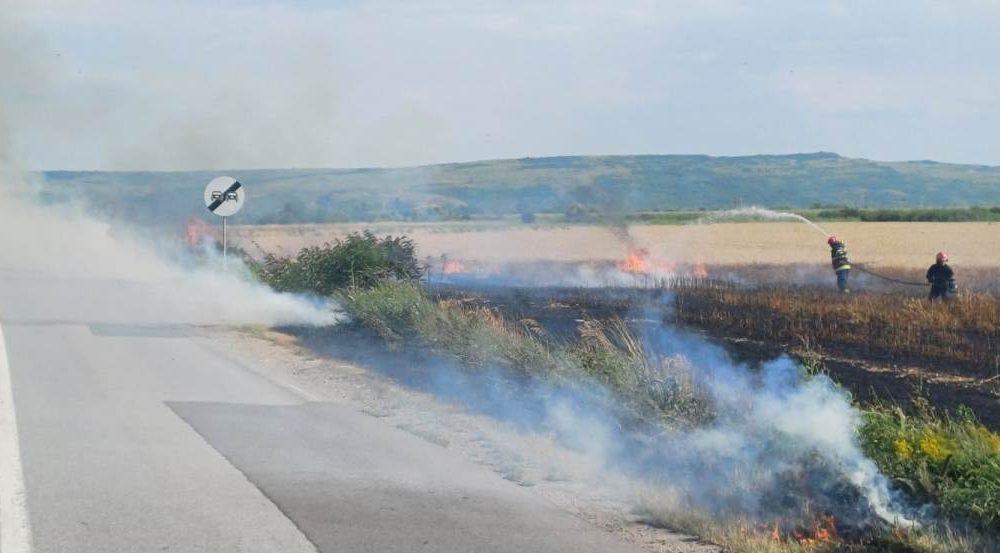 Arde câmpul între Mihail Kogălniceanu și Sibioara - incendiufumvegetatiedrumisuab100-1722599490.jpeg