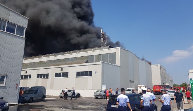 Hală în flăcări! RO-ALERT: 