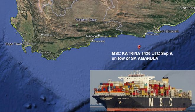 Incendiu pe un portcontainer, în apropierea Africii de Sud - incendiupeunportcontainerinaprop-1631456345.jpg
