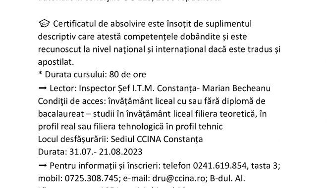 Camera de Comerţ, Industrie, Navigaţie şi Agricultură Constanţa  organizează - inspectorssm-1688565455.jpg