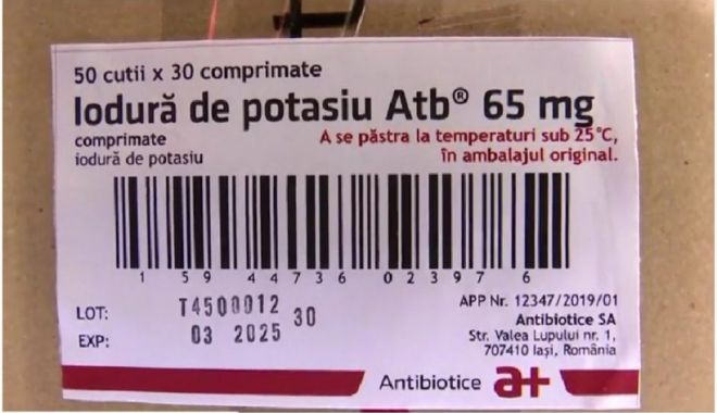 Ministerul Sănătății s-a sucit: Nu mai distribuie pastilele cu iod. ”Doar dacă vom avea, ferească Dumnezeu, un accident nuclear” thumbnail