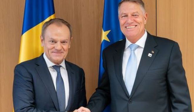 Întâlnire Klaus Iohannis - Donald Tusk în marja Consiliului European - iohannis-intalnire-t-1702567166.jpg