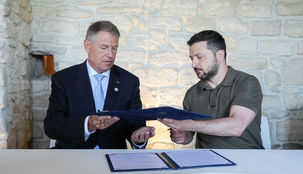 Klaus Iohannis, întâlnire de lucru cu Volodimir Zelenski în Lituania - iohannis-zelenski-1712844565.jpg
