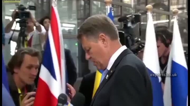 Klaus Iohannis, sancționat de jurnaliștii britanici pentru mutarea steagului britanic - iohannis97420900-1493624738.jpg